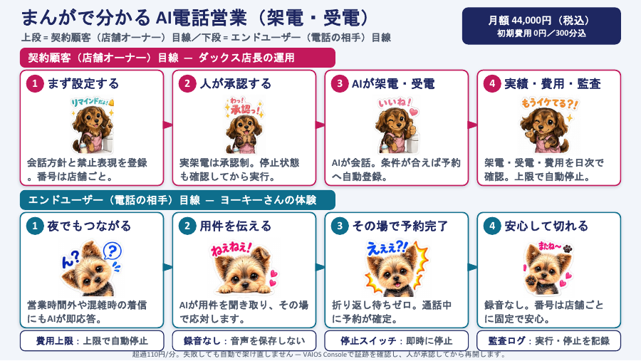 AI電話営業マンガ資料の表紙